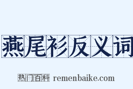 燕尾衫反义词是什么意思的图片